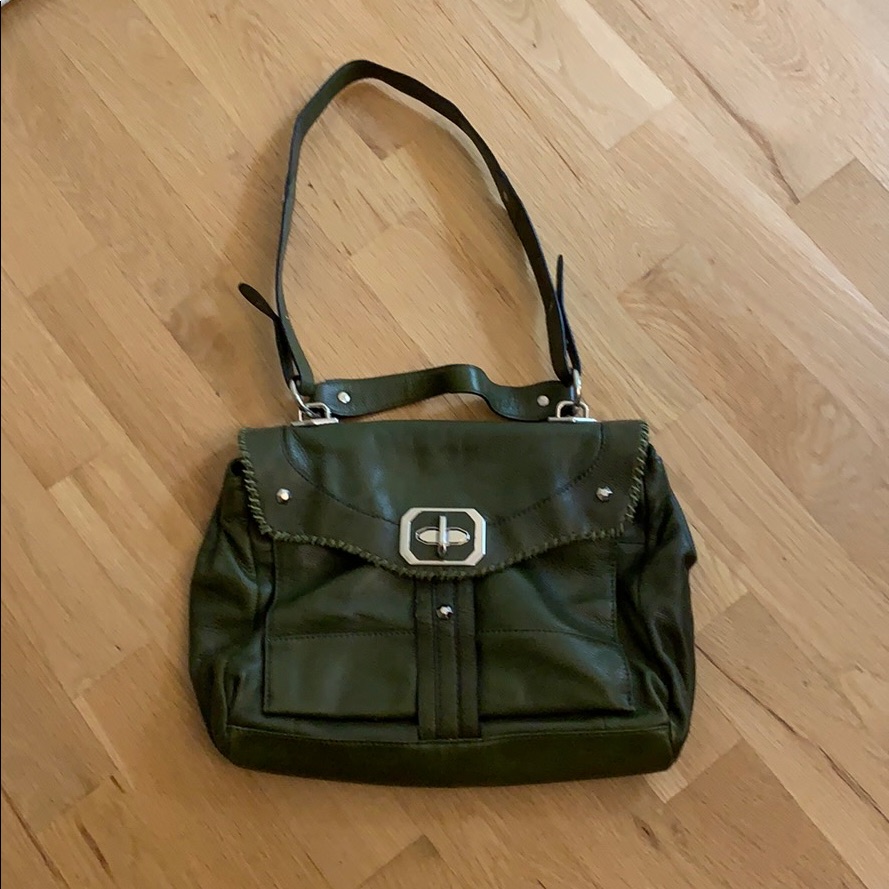 Oryany Green Satchel Weekender Work Bag Purse
